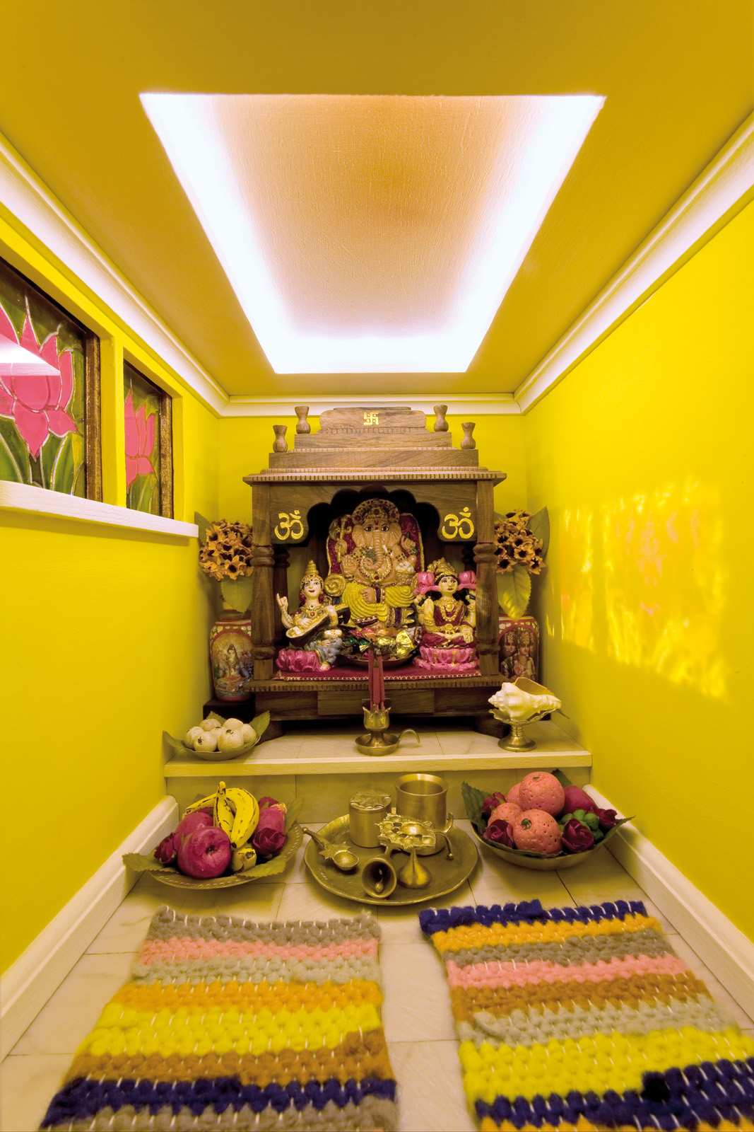 Interior view of the Hindu shed from Deities At The Bottom Of The Garden