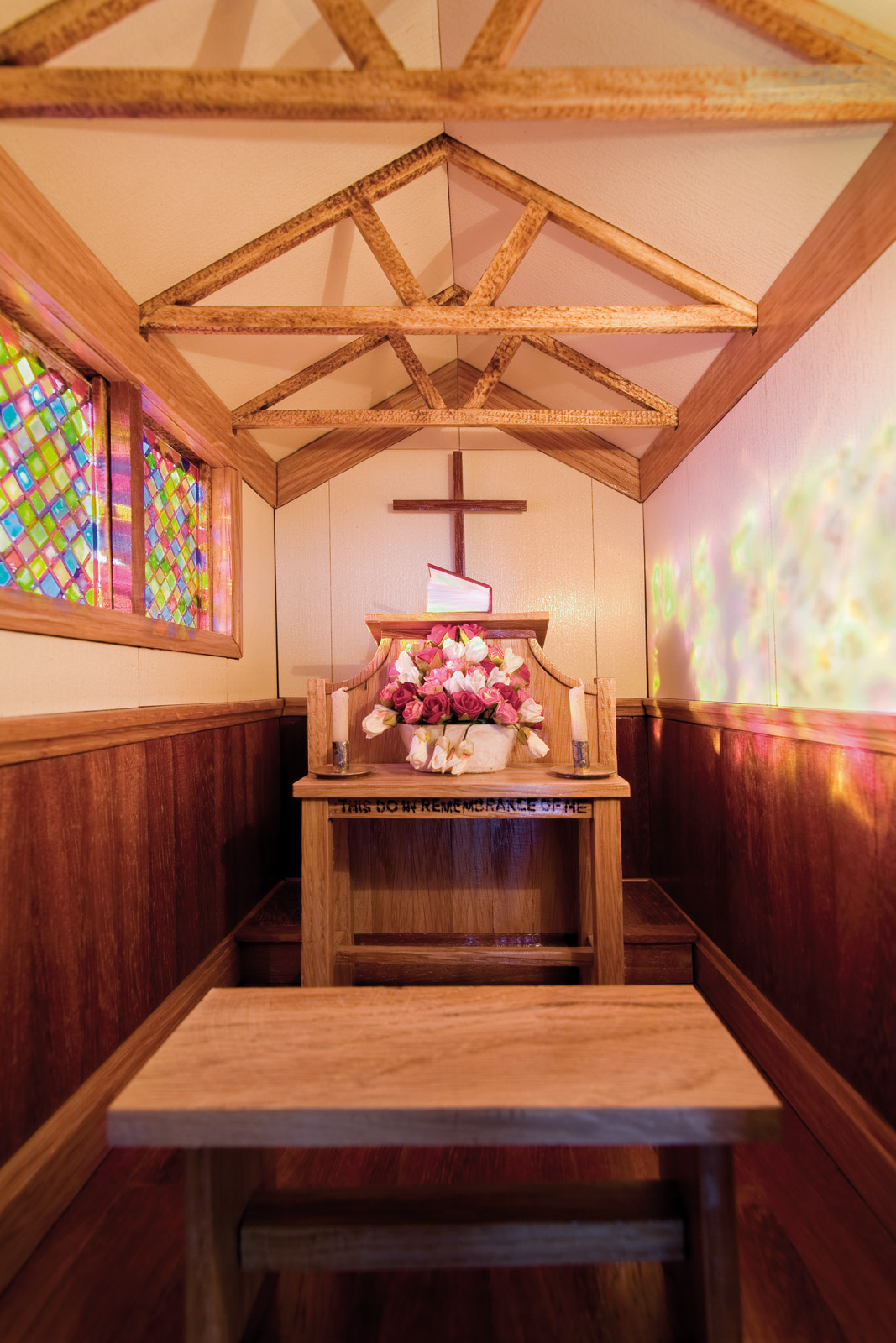 Interior view of the Protestant shed from Deities At The Bottom Of The Garden