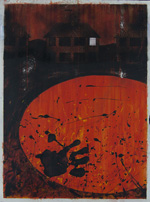 art work on paper by Richard Bartle contemprary artist based in sheffield painting printmaking ink on canvas and paper