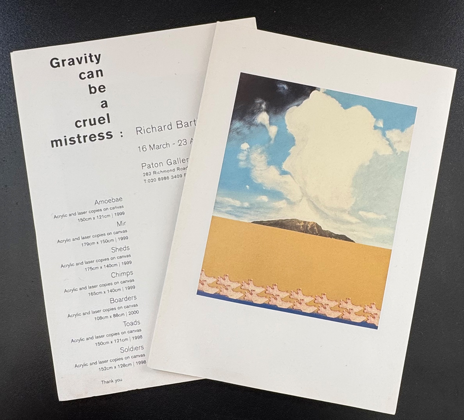 Catalogue for Gravity Can Be a Cruel Mistress by Richard Bartle