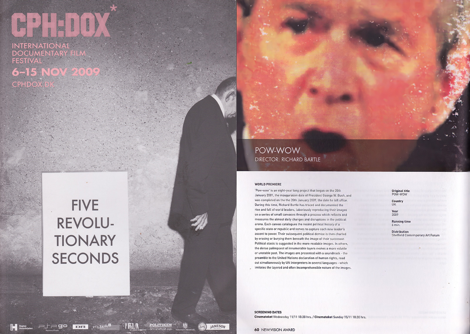 Catalogue image for CPH:DOX, Copenhagen Documentary Film Festival