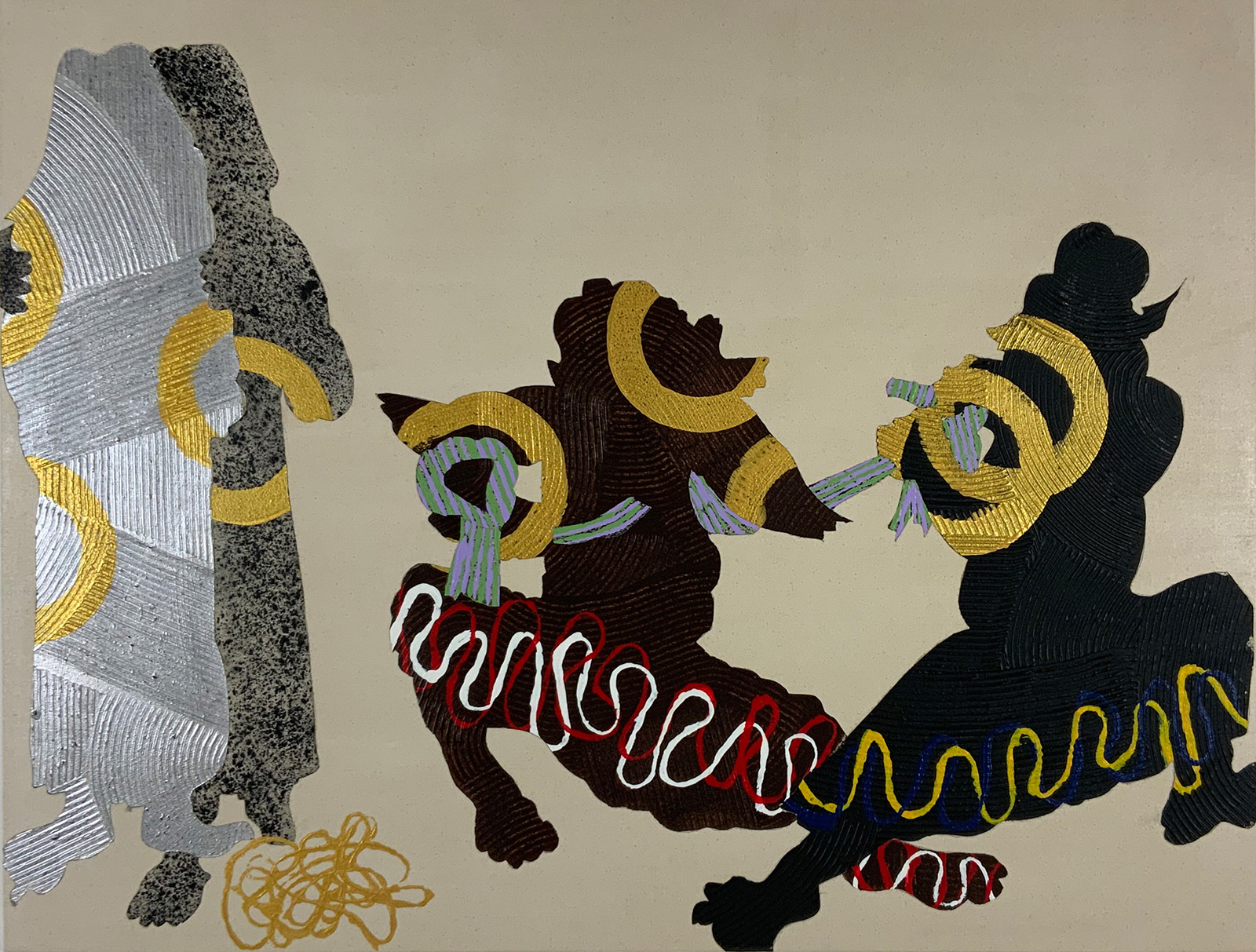 A painting of demons showing strength from The Black Pen Project