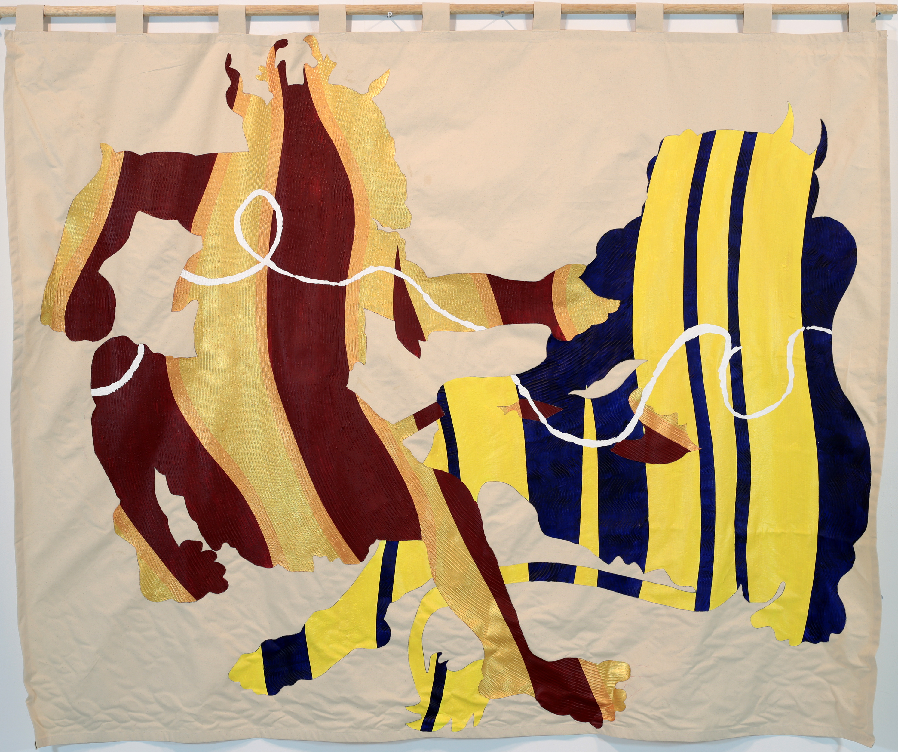A painting of demons fighting from Nomadic Tales