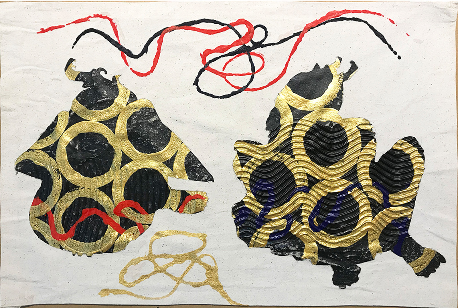 A painting of demons in a tangle from Şeytan Tüyü