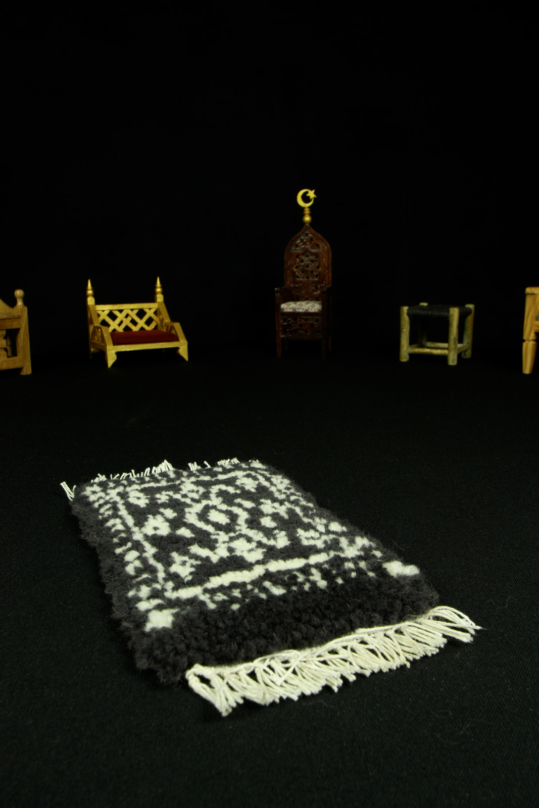 Karakoyunlu chair from Yuvarlak Masada installed at Zinciriye Medresesi for the Mardin Biennial 2010