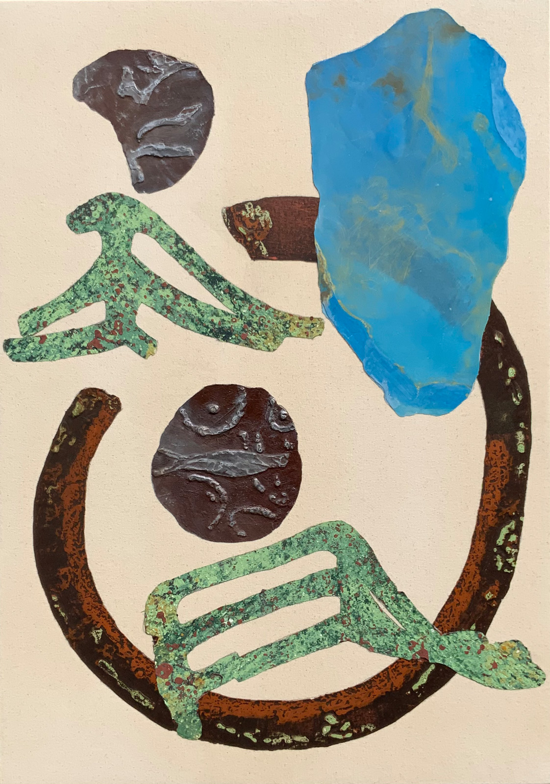 Painting of Iceni coins from the Lincolnshire Series