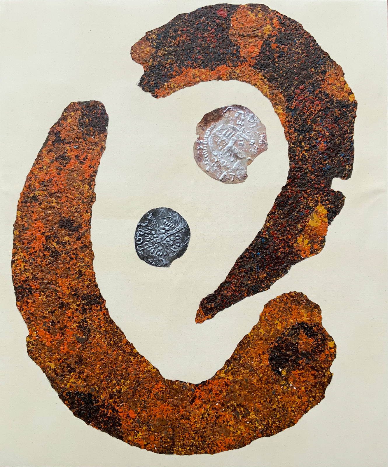 Painting of medieval groats from the Lincolnshire Series