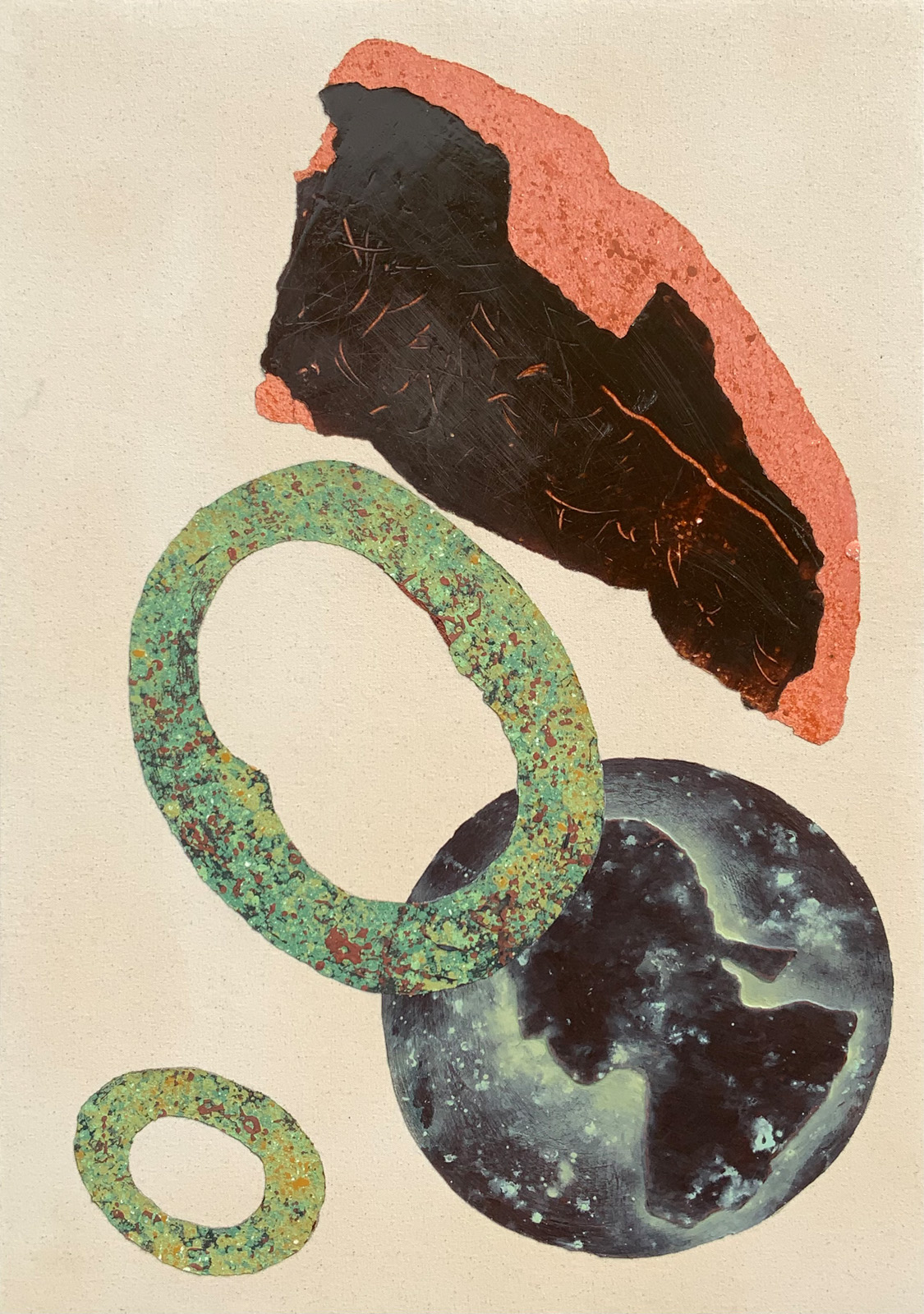 Painting of a coin from the Lincolnshire Series