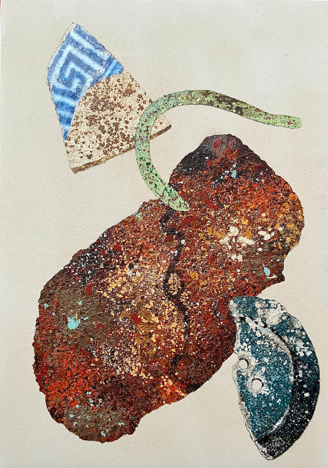 Painting of a pottery sherd from the Lincolnshire Series