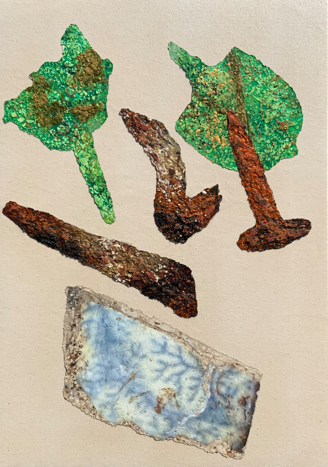 Painting of a pottery sherd from the Lincolnshire Series