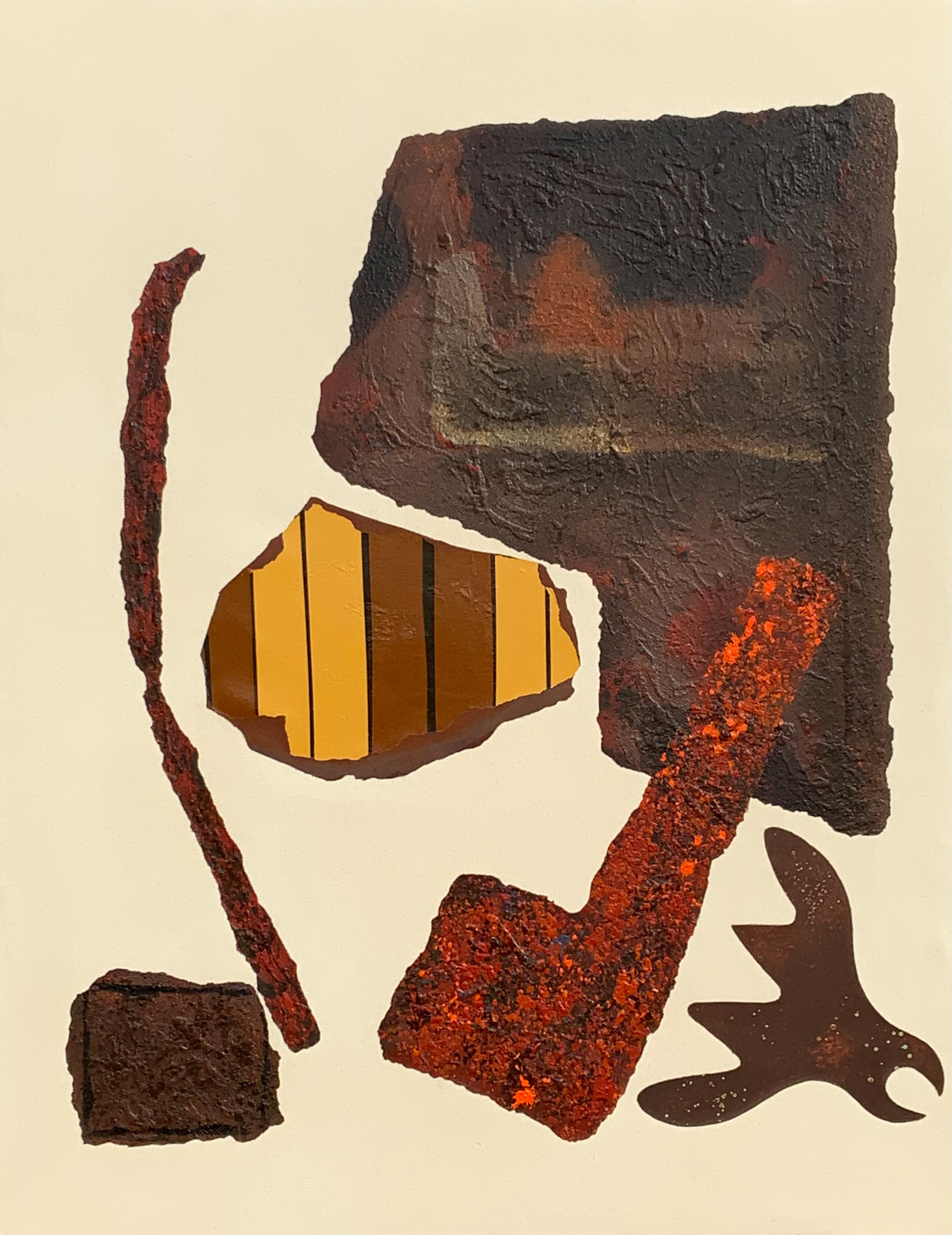 Painting of a Gunter's chain link from Brick & Stone, Iron & Bronze